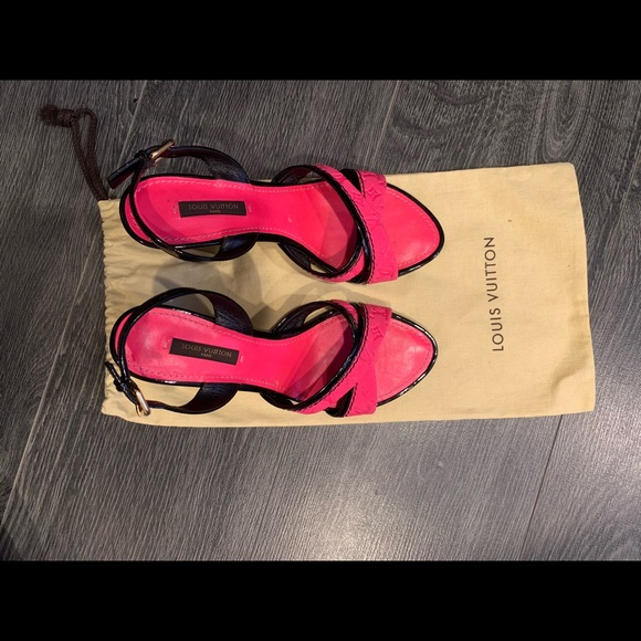 Louis Vuitton Colorblock Pattern SlingBack Sandal - Picture 5 of 5